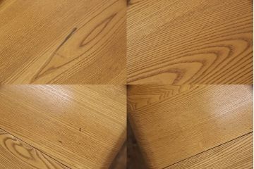 イギリスヴィンテージ　ERCOL(アーコール)　シンプルでお洒落なダイニングセット(ダイニングテーブル、エクステンション、ダイニングチェア2脚、ビンテージ)(R-051236)