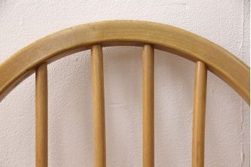 イギリスヴィンテージ　ERCOL(アーコール)　シンプルでお洒落なダイニングセット(ダイニングテーブル、エクステンション、ダイニングチェア2脚、ビンテージ)(R-051236)