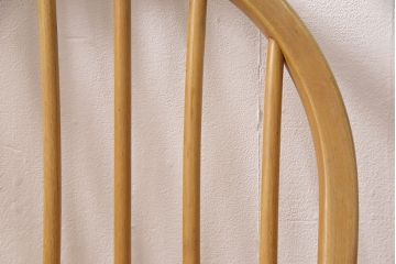 イギリスヴィンテージ　ERCOL(アーコール)　シンプルでお洒落なダイニングセット(ダイニングテーブル、エクステンション、ダイニングチェア2脚、ビンテージ)(R-051236)