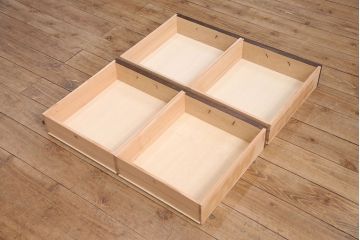 ラフジュ工房オリジナル　古建具リメイク　格子の彫刻が可愛らしいテレビ台(テレビボード、ローボード、リビングボード、収納棚)(R-051238)