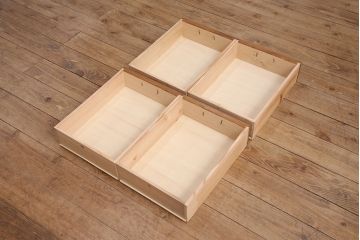 ラフジュ工房オリジナル　古建具リメイク　きらきら輝くダイヤガラスがレトロな雰囲気を醸しだすテレビ台(テレビボード、ローボード、リビングボード、収納棚)(R-051239)