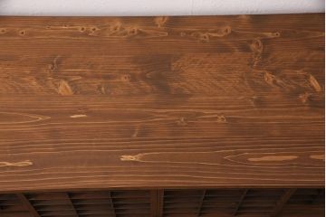 ラフジュ工房オリジナル　古建具リメイク　きらきら輝くダイヤガラスがレトロな雰囲気を醸しだすテレビ台(テレビボード、ローボード、リビングボード、収納棚)(R-051239)