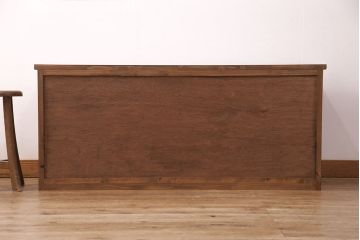 ラフジュ工房オリジナル　古建具リメイク　きらきら輝くダイヤガラスがレトロな雰囲気を醸しだすテレビ台(テレビボード、ローボード、リビングボード、収納棚)(R-051239)