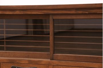 ラフジュ工房オリジナル　古建具リメイク　和モダンの空間づくりにおすすめのテレビ台(テレビボード、ローボード、リビングボード、収納棚)(R-051240)