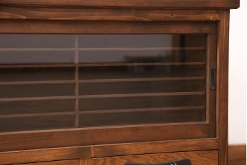 ラフジュ工房オリジナル　古建具リメイク　和モダンの空間づくりにおすすめのテレビ台(テレビボード、ローボード、リビングボード、収納棚)(R-051240)