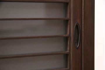 ラフジュ工房オリジナル　古建具リメイク　格子の彫刻が可愛らしいアクセントになっているテレビ台(テレビボード、ローボード、リビングボード、収納棚)(R-051241)