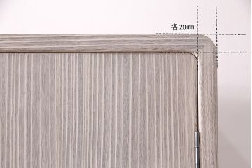 中古　上品な意匠が魅力的な加茂総桐箪笥(並厚、四方丸)(総桐たんす、衣装箪笥、着物箪笥、和タンス)(定価約80万円)(R-051242)