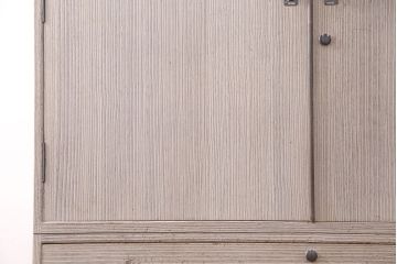 中古　上品な意匠が魅力的な加茂総桐箪笥(並厚、四方丸)(総桐たんす、衣装箪笥、着物箪笥、和タンス)(定価約80万円)(R-051242)