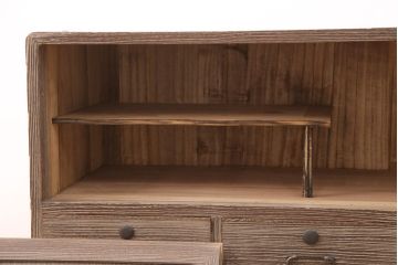 アンティーク家具　昭和中期　経年により味を増した渋い色合いが魅力の桐箪笥テレビ台(テレビボード、ローボード、リビングボード、収納棚)(R-051251)