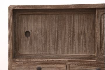 アンティーク家具　昭和中期　経年により味を増した渋い色合いが魅力の桐箪笥テレビ台(テレビボード、ローボード、リビングボード、収納棚)(R-051251)