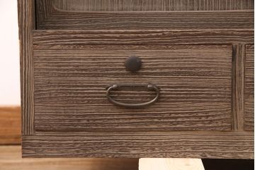 アンティーク家具　昭和中期　経年により味を増した渋い色合いが魅力の桐箪笥テレビ台(テレビボード、ローボード、リビングボード、収納棚)(R-051251)
