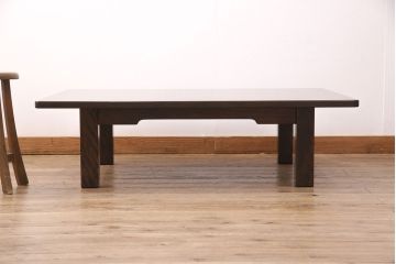 中古　美品　北海道民芸家具　HM4052　シンプルで美しい、和モダンスタイルにぴったりの座卓(ローテーブル、センターテーブル)(R-051265)