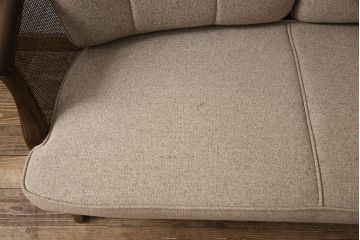 中古　美品　カリモク家具　domani(ドマーニ)　落ち着いた空間づくりにおすすめ!涼しげな佇まいのラブシート(ラブソファ、2人掛けソファ)(R-051270)