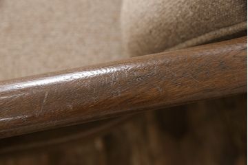 中古　美品　カリモク家具　domani(ドマーニ)　落ち着いた空間づくりにおすすめ!涼しげな佇まいのラブシート(ラブソファ、2人掛けソファ)(R-051270)