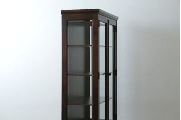 中古　希少な廃盤品!!　北海道民芸家具　OM158　落ち着きのある上品な空間づくりにおすすめの飾り棚　(R-051274)