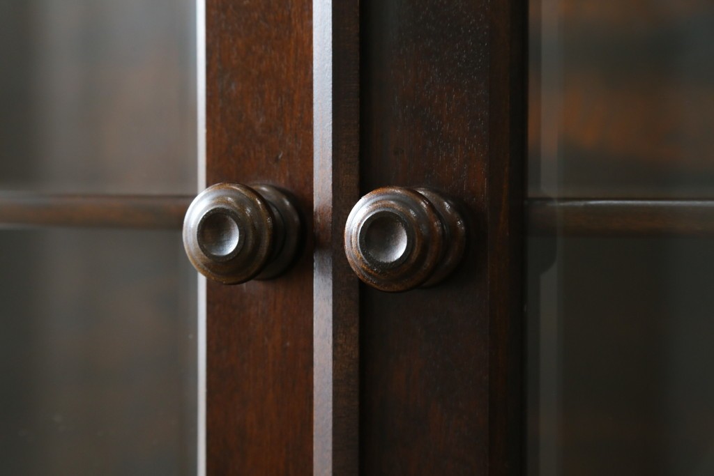 中古　希少な廃盤品!!　北海道民芸家具　OM158　落ち着きのある上品な空間づくりにおすすめの飾り棚　(R-051274)