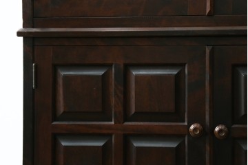 中古　希少な廃盤品!!　北海道民芸家具　OM158　落ち着きのある上品な空間づくりにおすすめの飾り棚　(R-051274)