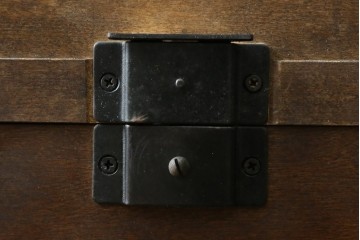 中古　希少な廃盤品!!　北海道民芸家具　OM158　落ち着きのある上品な空間づくりにおすすめの飾り棚　(R-051274)