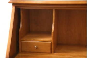 中古　横浜クラシック家具　ダニエル(Daniel)　アーリーアメリカン　気品漂うライティングビューロー(ワークデスク、机、在宅ワーク、在宅用チェスト)(R-051279)