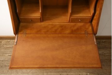 中古　横浜クラシック家具　ダニエル(Daniel)　アーリーアメリカン　気品漂うライティングビューロー(ワークデスク、机、在宅ワーク、在宅用チェスト)(R-051279)