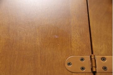 中古　横浜クラシック家具　ダニエル(Daniel)　アーリーアメリカン　気品漂うライティングビューロー(ワークデスク、机、在宅ワーク、在宅用チェスト)(R-051279)