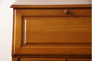 中古　横浜クラシック家具　ダニエル(Daniel)　アーリーアメリカン　気品漂うライティングビューロー(ワークデスク、机、在宅ワーク、在宅用チェスト)(R-051279)