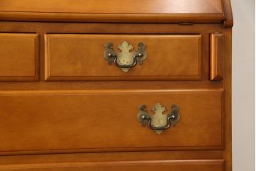 中古　横浜クラシック家具　ダニエル(Daniel)　アーリーアメリカン　気品漂うライティングビューロー(ワークデスク、机、在宅ワーク、在宅用チェスト)(R-051279)
