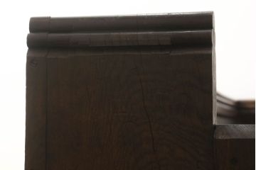 イギリスアンティーク　オーク材　使い込まれた風合いが味わい深いチャーチベンチ(長椅子、木製ベンチ)(R-051299)