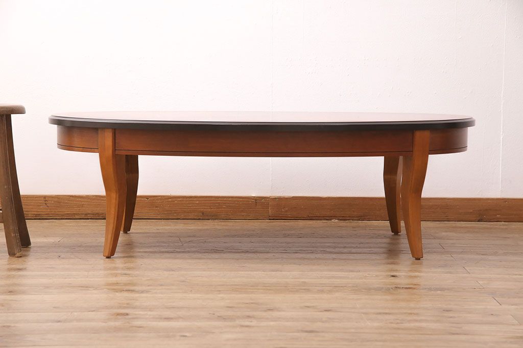 中古　アメリカ家具　LANE(レーン)　個性的なデザインが魅力的なセンターテーブル(リビングテーブル、コーヒーテーブル)(R-051301)