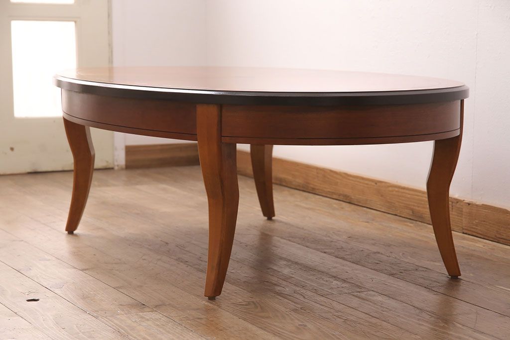 中古　アメリカ家具　LANE(レーン)　個性的なデザインが魅力的なセンターテーブル(リビングテーブル、コーヒーテーブル)(R-051301)