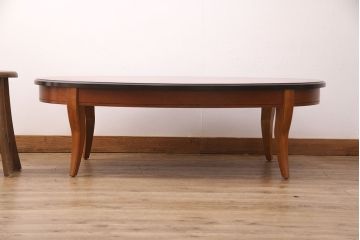 中古　アメリカ家具　LANE(レーン)　個性的なデザインが魅力的なセンターテーブル(リビングテーブル、コーヒーテーブル)(R-051301)