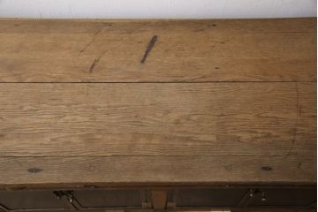 フランスアンティーク　リメイク品　オーク材　ブルックリンスタイルにおすすめのカウンター(キャビネット、作業台、収納棚)(R-051303)