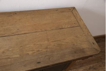 フランスアンティーク　リメイク品　オーク材　ブルックリンスタイルにおすすめのカウンター(キャビネット、作業台、収納棚)(R-051303)