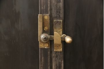フランスアンティーク　リメイク品　オーク材　ブルックリンスタイルにおすすめのカウンター(キャビネット、作業台、収納棚)(R-051303)