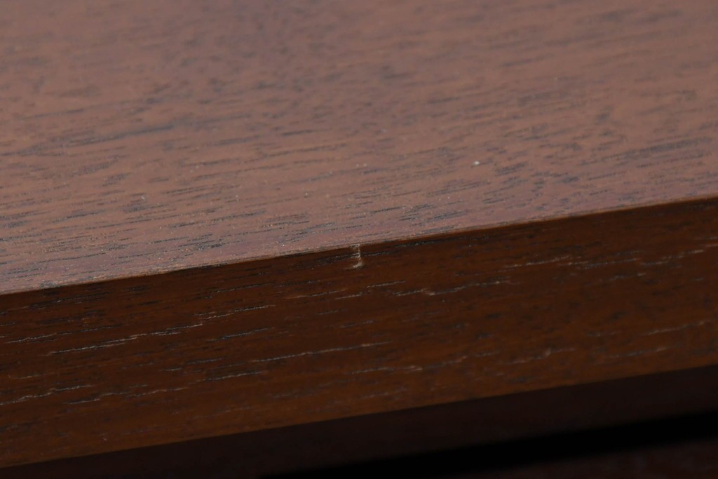 中古　美品　リアルスタイル製(Real Style)　ウォールナット材　シンプルで取り入れやすいキッチンカウンターボード(収納棚、戸棚)(R-051306)