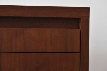 中古　美品　リアルスタイル製(Real Style)　ウォールナット材　シンプルで取り入れやすいキッチンカウンターボード(収納棚、戸棚)(R-051306)