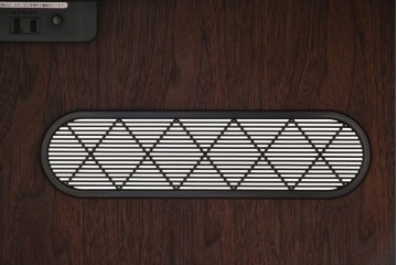 中古　美品　リアルスタイル製(Real Style)　ウォールナット材　シンプルで取り入れやすいキッチンカウンターボード(収納棚、戸棚)(R-051306)