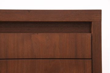 中古　美品　リアルスタイル製(Real Style)　ウォールナット材　シンプルで取り入れやすいキッチンカウンターボード(収納棚、戸棚)(R-051306)
