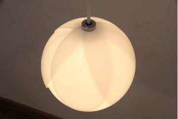 昭和レトロ照明　松下電工(ナショナル)　愛らしいフォルムのチューリップ照明(ペンダントライト、天井照明)(R-051311)