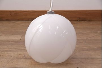 昭和レトロ照明　松下電工(ナショナル)　愛らしいフォルムのチューリップ照明(ペンダントライト、天井照明)(R-051311)