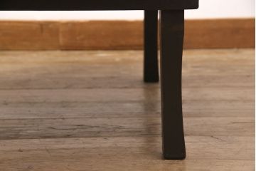 和製アンティーク　栓材　レトロな空間づくりに活躍する丸型ちゃぶ台(座卓、ローテーブル、折り畳みテーブル)(R-051315)