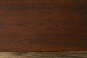 和製アンティーク　ヒノキ材・ケヤキ材　レトロな空間づくりに活躍する横長タイプのちゃぶ台　(R-051318)