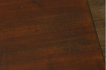 和製アンティーク　ヒノキ材・ケヤキ材　レトロな空間づくりに活躍する横長タイプのちゃぶ台　(R-051318)