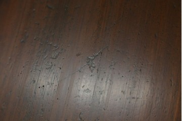 和製アンティーク　ヒノキ材・ケヤキ材　レトロな空間づくりに活躍する横長タイプのちゃぶ台　(R-051318)