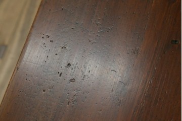 和製アンティーク　ヒノキ材・ケヤキ材　レトロな空間づくりに活躍する横長タイプのちゃぶ台　(R-051318)