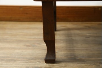 和製アンティーク　ヒノキ材・ケヤキ材　レトロな空間づくりに活躍する横長タイプのちゃぶ台　(R-051318)