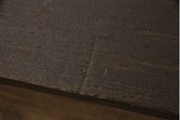 和製アンティーク　高級杉材　幕板や脚のシルエットが魅力的な折り畳み座卓(ちゃぶ台、ローテーブル)(R-051319)