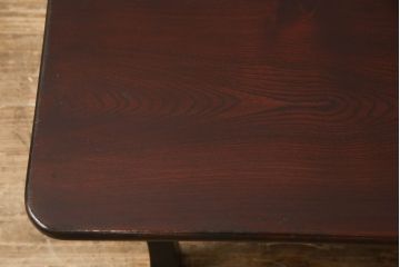 アンティーク家具　栓材　使い込まれた風合いがレトロな雰囲気を高める折り畳みちゃぶ台(座卓、ローテーブル)(R-051325)