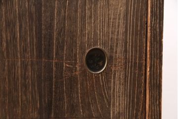 アンティーク家具　昭和初期　経年を感じさせる味わいのある木肌が魅力の桐箪笥ローボード(リビングボード、収納棚、テレビ台、テレビボード、桐たんす)(R-051342)