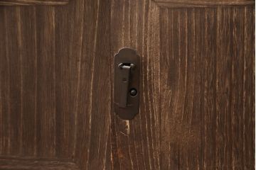 アンティーク家具　昭和初期　経年を感じさせる味わいのある木肌が魅力の桐箪笥ローボード(リビングボード、収納棚、テレビ台、テレビボード、桐たんす)(R-051342)